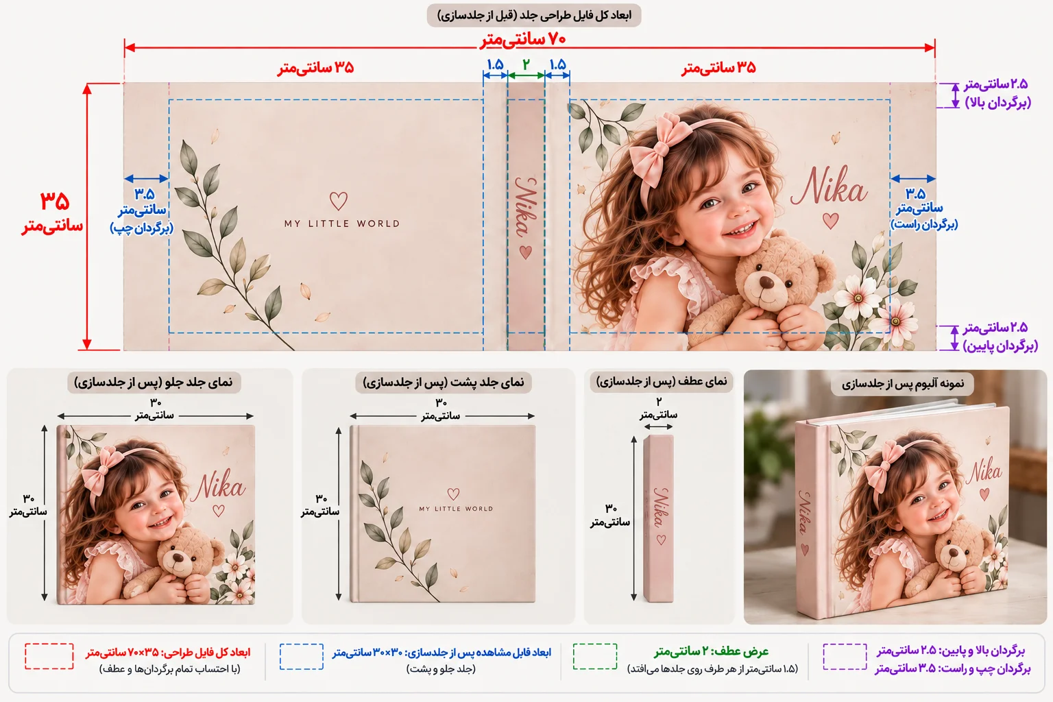آلبوم دیجیتال جلد عکسی کودک